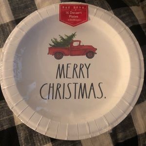 Rae Dunn Christmas Dessert Plates